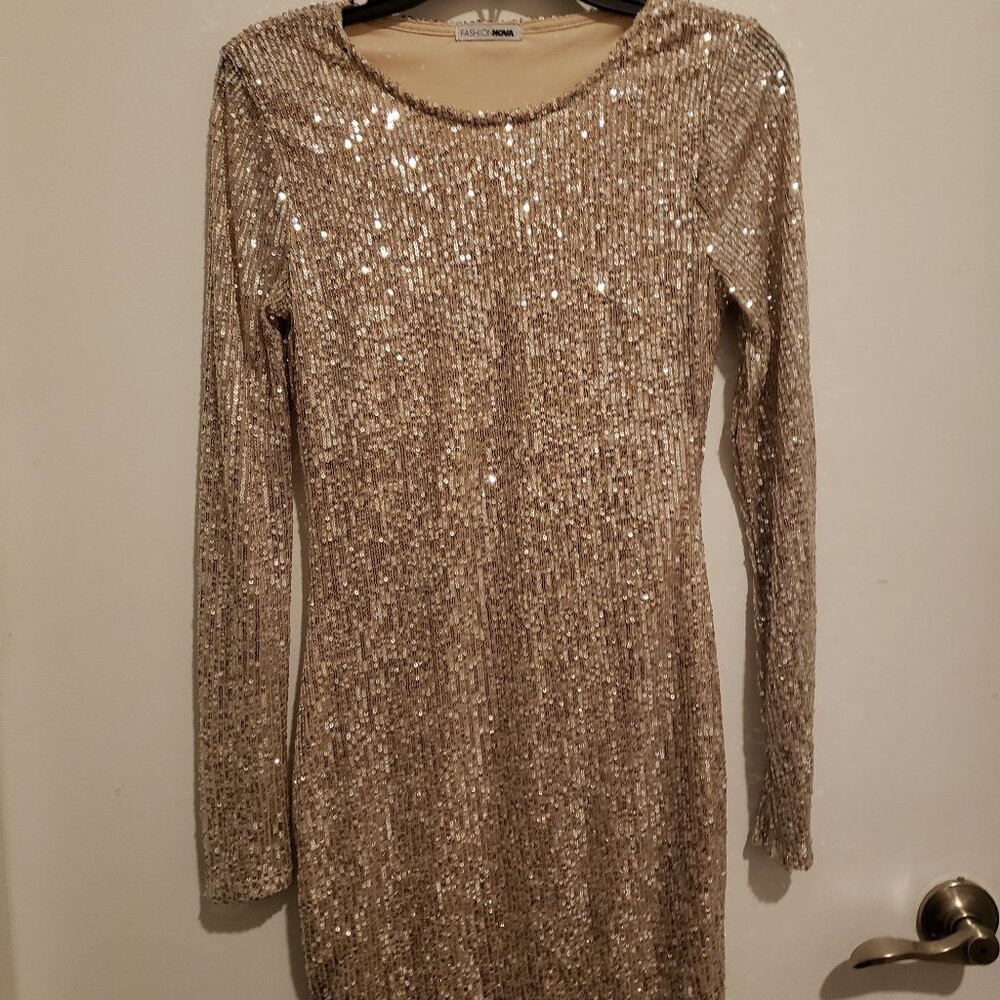 Gold Shimmering Evening Gown - Small!